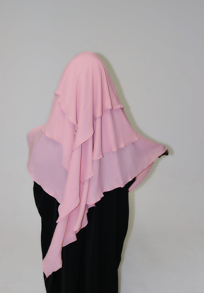 3 layers khimar hijab