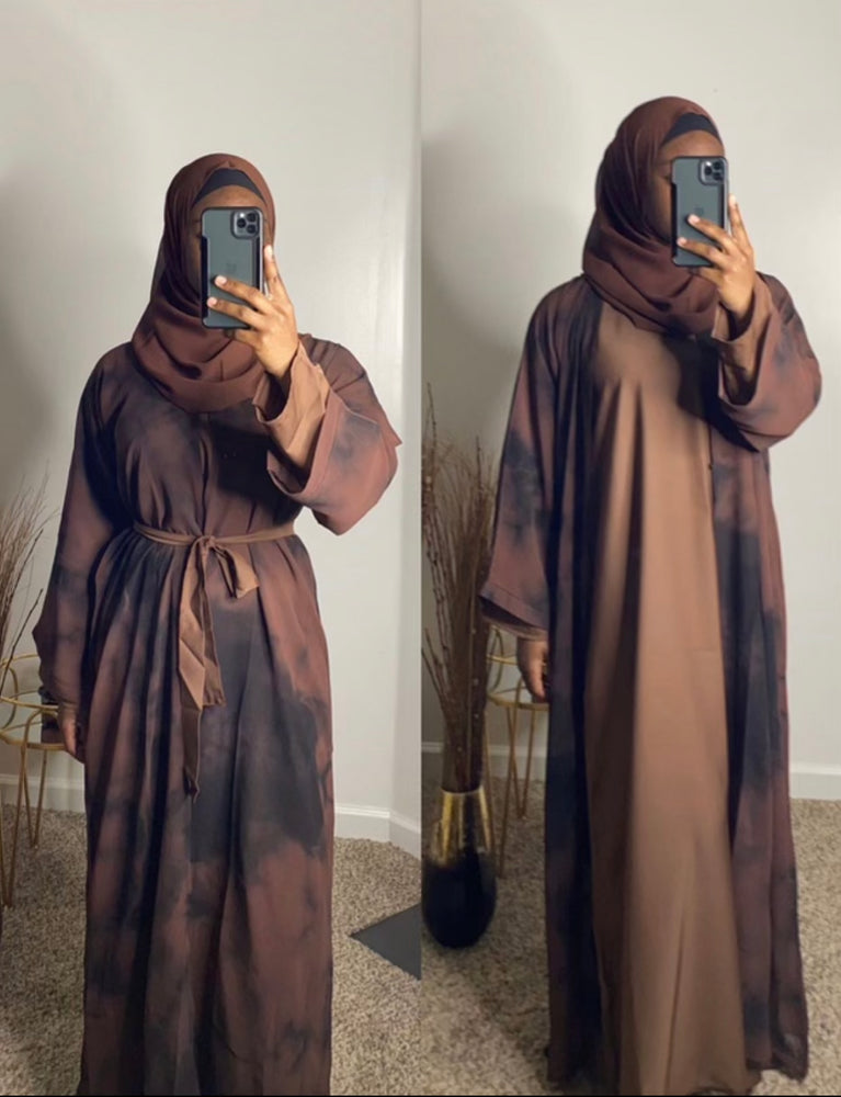 Tie dye Abaya