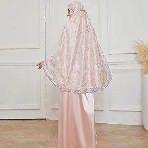 Embroidered 2 piece jilbab