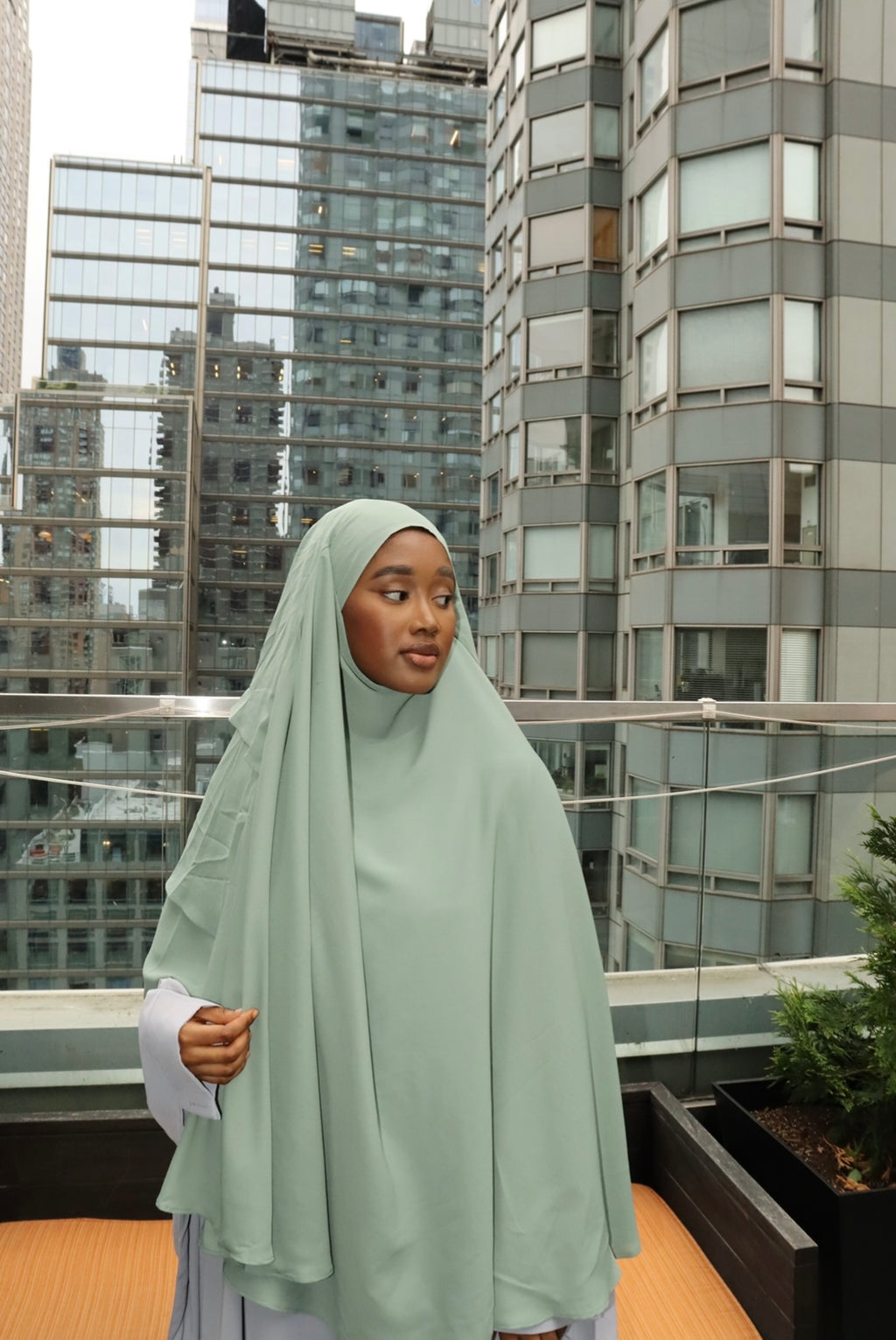 3 layers khimar hijab
